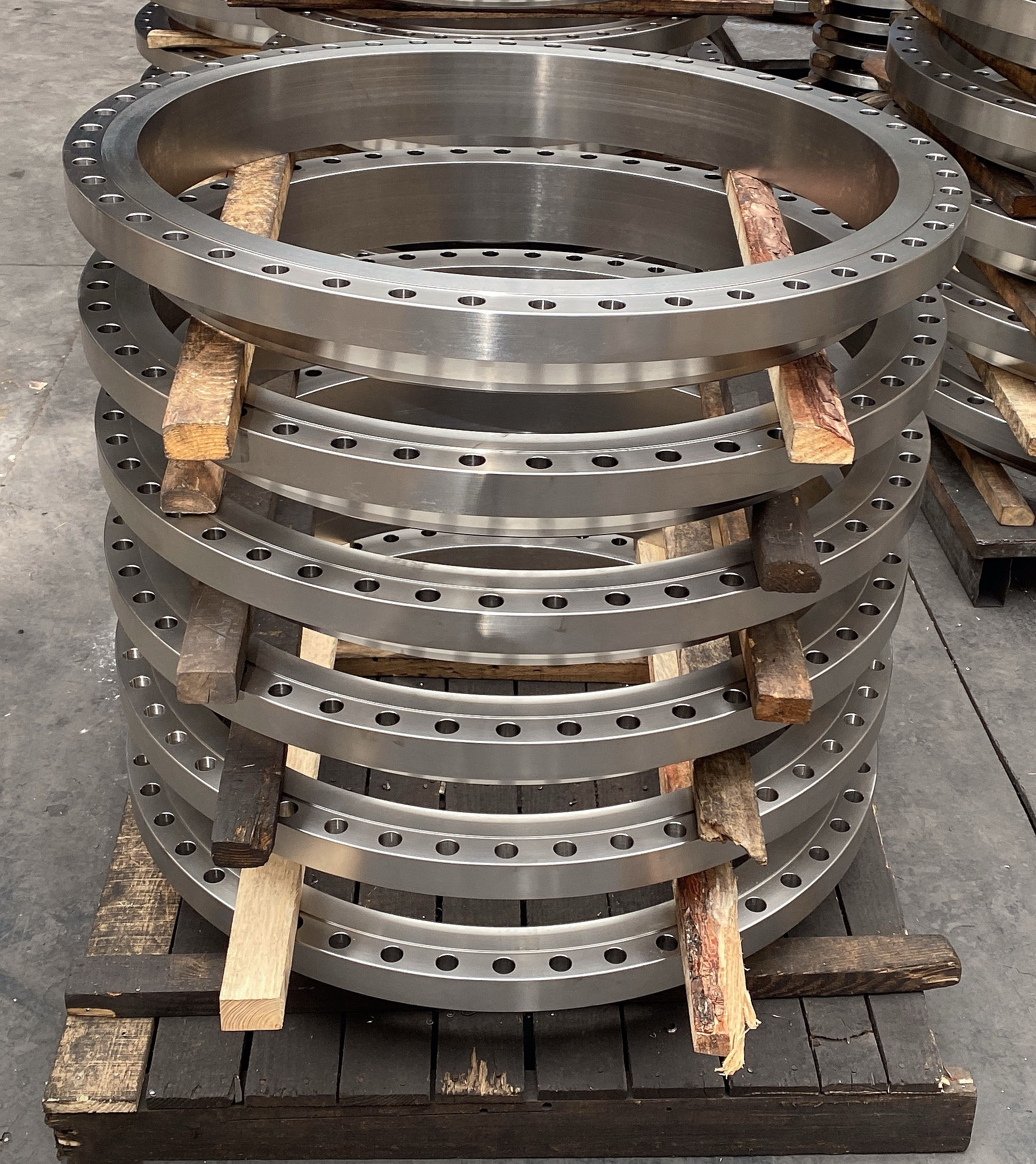 China Fabricação SS316L forjando flange de aço inoxidável ANSI